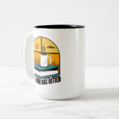 Das Buch war besser Zweifarbige Tasse (Vorderseite Links)