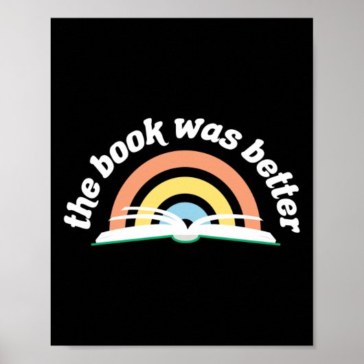 Das Buch zu lesen war besser Poster (Vorne)