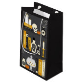 Das Bücherregal-Geschenk-Tasche Halloween-Hexe Kleine Geschenktüte (Rückseite Schrägansicht)