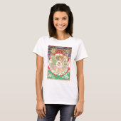 Das buddhistische Rad des Lebens T-Shirt (Vorne ganz)