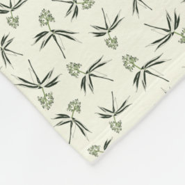 Das Budgen von grünen Branchen auf Creme - nahtlos Fleecedecke