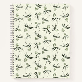 Das Budgen von grünen Branchen auf Creme - nahtlos Notizblock