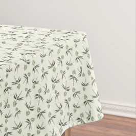 Das Budgen von grünen Branchen auf Creme - nahtlos Tischdecke