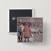 Das Budget', 1909 der Leute Button (Vorne & Hinten)