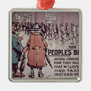 Das Budget', 1909 der Leute Silbernes Ornament