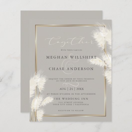 Das Budget aber das schöne, elegante Elfenbeingras (Vorne/Hinten)