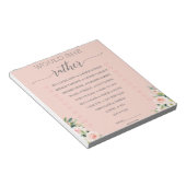 Das Budget-Brautparty würde sie eher mit dem Notep Notizblock (angewinkelt)