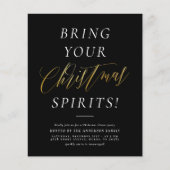 Das Budget bringt Ihre Weihnachtsgeister Feiertag (Vorderseite)