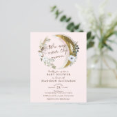 Das Budget für die goldene Moon Boho Babydusche lä (Stehend Vorderseite)