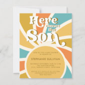 Das Budget hier ist die Einladung der Son Baby Dus (Vorderseite)