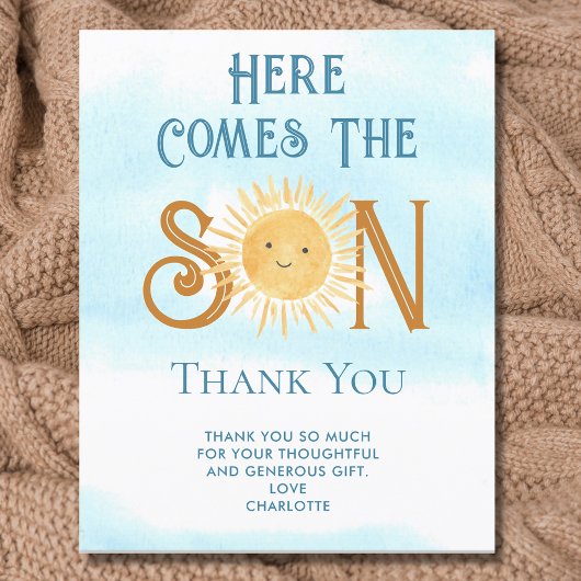 Das Budget hier ist die Son Baby Dusche. Vielen Da