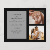 Das Budget Rette unser Datum Schwarz-Weiß-Foto Hoc (Rückseite)