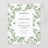 Das Budget Rette unseren Termin Grün Foto Hochzeit (Rückseite)