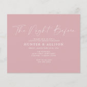 Das Budget rosa vor der Nacht | Einladung Flyer (Vorne)