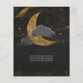 Das Budget unter den Sternen Gold Moon Glam Quince Flyer (Hinten)