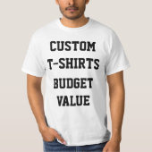 Das BUDGET-WERT-T - SHIRT der kundenspezifischen (Vorderseite)