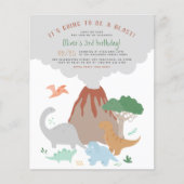 Das Budget wird zum Geburtstag des Dinosaurier-Vul (Vorderseite)