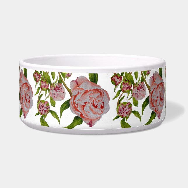 Das Budtieren von Zwergvögeln auf einer Salatschüs Napf (Vorderseite)