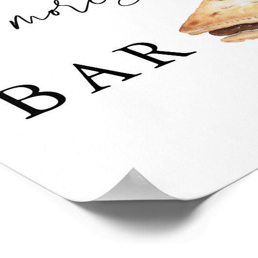 Das Büffet macht das eigene Bar Poster (Ecke)