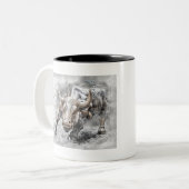 Das Bull der Wall Street Zweifarbige Tasse (Vorderseite Links)