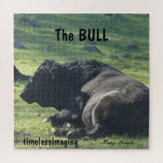 Das Bull Puzzle wird von den Sutter Buttes Mountai