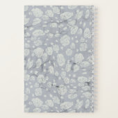 Das Bullet Journal von Soft Blue Floral Water Notizblock (Rückseite)