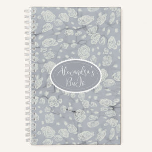Das Bullet Journal von Soft Blue Floral Water Notizblock