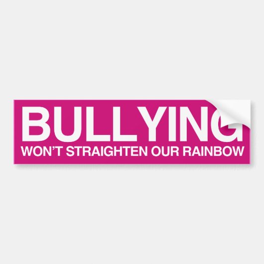 DAS BULLYING WIRD UNSEREN RAINBOW -.png Autoaufkleber (Vorne)
