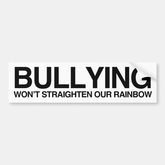 DAS BULLYING WIRD UNSEREN RAINBOW -.png Autoaufkleber (Vorne)