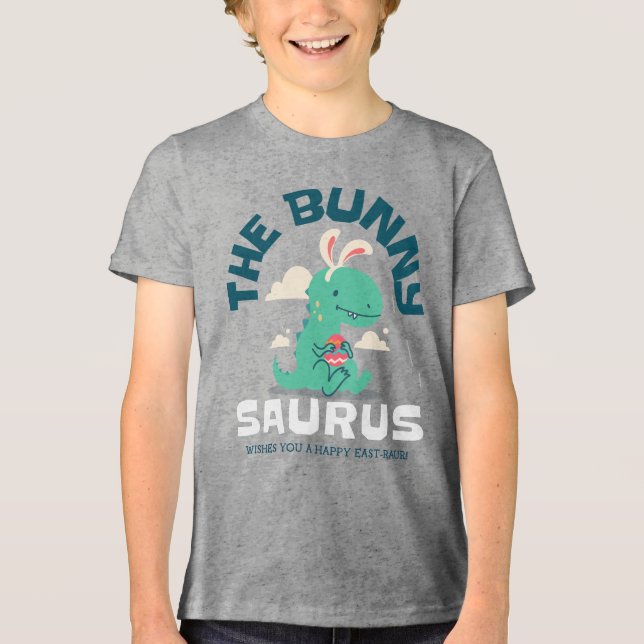 Das Bunny Saurus-T-Shirt Tri-Blend Shirt (Vorderseite)