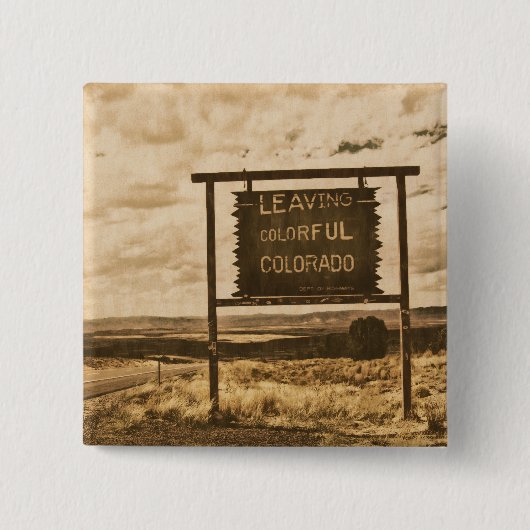 das bunte Colorado verlassen Button (Vorderseite)