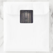 Das bunte Glasfenster Quadratischer Aufkleber (Tasche)