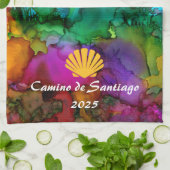 Das bunte Leben ist eine Reise Genießen Sie die Re Geschirrtuch (Gefaltet)