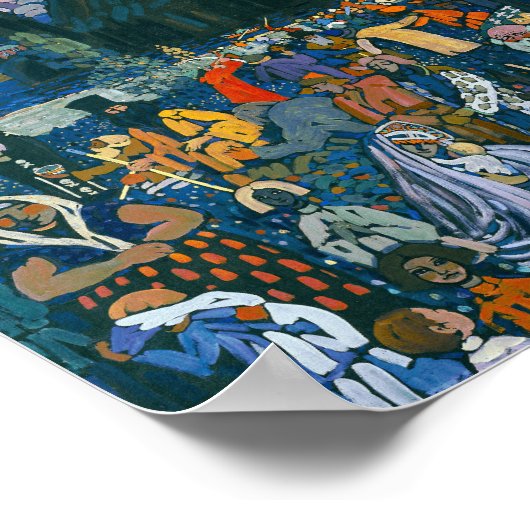 Das bunte Leben | Kandinsky Poster (Ecke)