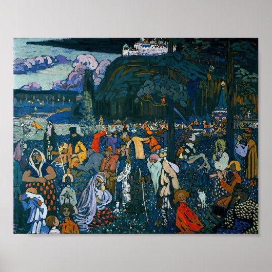 Das bunte Leben | Kandinsky Poster (Vorne)