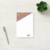 Das bunte Puzzle nach der Veröffentlichung Post-it Klebezettel (Büro)