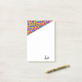 Das bunte Puzzle nach der Veröffentlichung Post-it Klebezettel (Auf Schreibtisch)