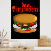 das Burgermeister Poster (Küche)