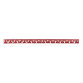 Das Burgundy Awareness Ribbon vereint individuelle Satinband (Vorderseite)