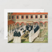 Das Burial of a Nun, von 'l'Abbaye de Postkarte (Vorne/Hinten)