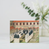 Das Burial of a Nun, von 'l'Abbaye de Postkarte (Stehend Vorderseite)