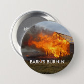 Das Burnin der Scheune Knopf Button (Vorne & Hinten)