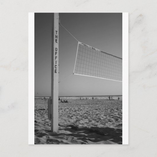 Das Büro, Beach Volleyball Postkarte (Vorderseite)
