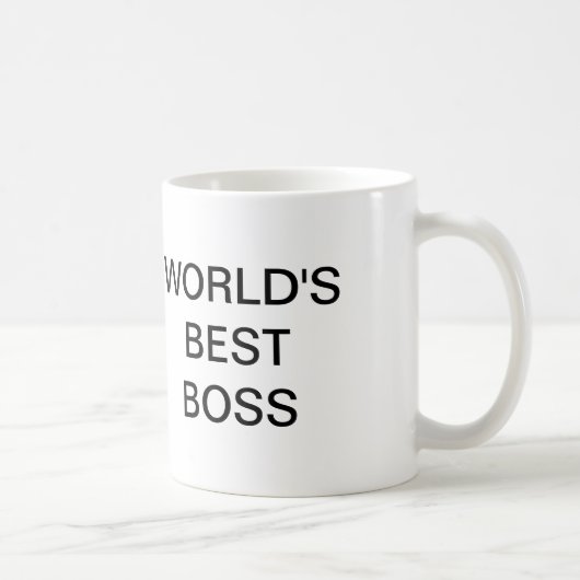 Das Büro, beste der Chef-Tasse der Welt Kaffeetasse (Rechts)