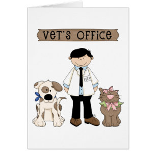 Das Büro des Tierarztes