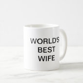 Das Büro, die beste Ehefrau der Welt Kaffeetasse (VorderseiteRechts)