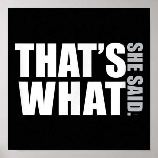 Das Büro ist das, was sie sagte DunderMifflinzz Poster (Vorne)