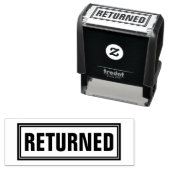 DAS BÜRO KEHRTE DIE SELBSTINKENDE BRIEFMARKE ZURÜC PERMASTEMPEL (Beispiel)