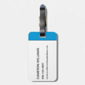 Das Büro: Man muss nicht verrückt sein Gepäckanhänger (Rückseite vertikal)