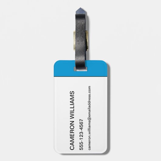 Das Büro: Man muss nicht verrückt sein Gepäckanhänger (Rückseite vertikal)